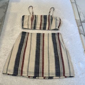 Forever 21 two piece matching set skirt and crop
